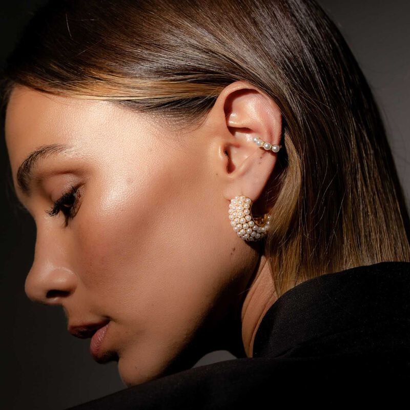 Silk & Steel Hera Hoop Earrings image number 2